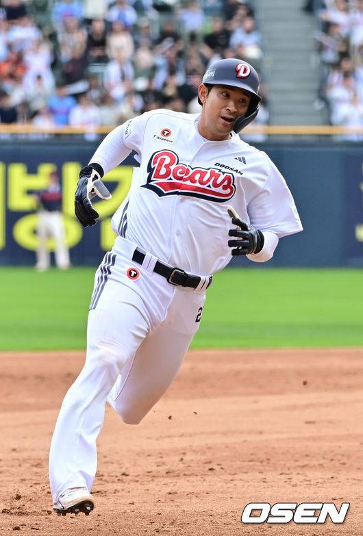 [OSEN=박준형 기자] 두산 강승호  2025.04.27 /