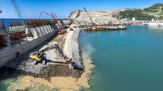 울릉공항 건설 현장. 울릉군 제공