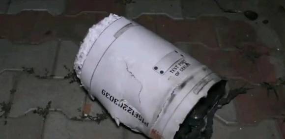 인도에서 발견된 PL-15E 미사일의 잔해로 추정되는 부품. 소셜미디어 캡처