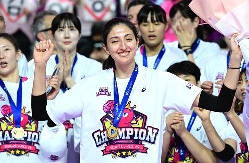 흥국생명의 통합우승에 앞장선 투트쿠 [한국배구연맹 제공. 재판매 및 DB 금지]