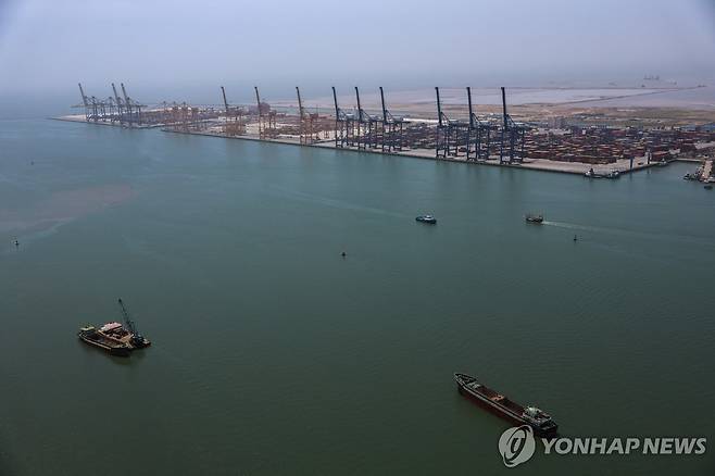 베트남 하이퐁 항구 베트남 북부 최대 수출 항만인 하이퐁 항구의 모습. 
[로이터 연합뉴스 자료사진. 재판매 및 DB 금지]