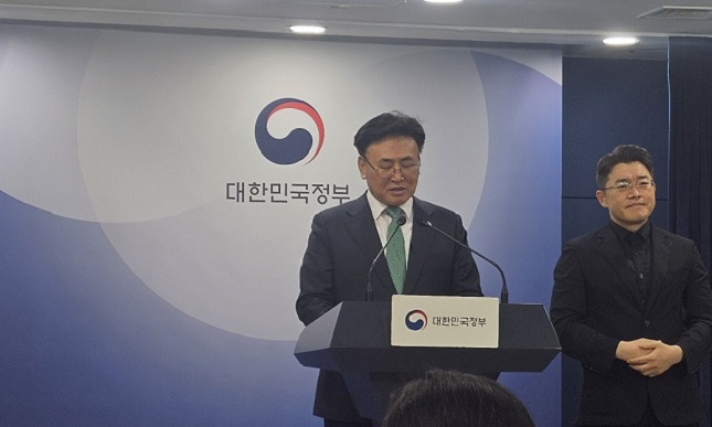 유상임 과학기술정보통신부 장관이 9일 오전 정부서울청사에서 진행된 '과기정통부 국정 핵심과제 4차 대국민 브리핑'에서 기자들의 질문에 답하고 있다. /사진=비즈워치