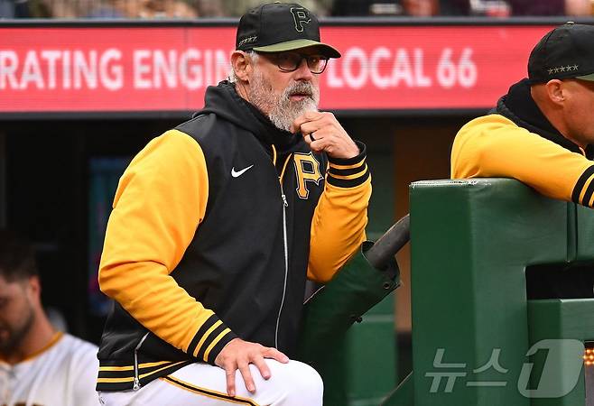 MLB 피츠버그 데릭 쉘튼 감독이 성적 부진을 이유로 경질됐다. ⓒ AFP=뉴스1