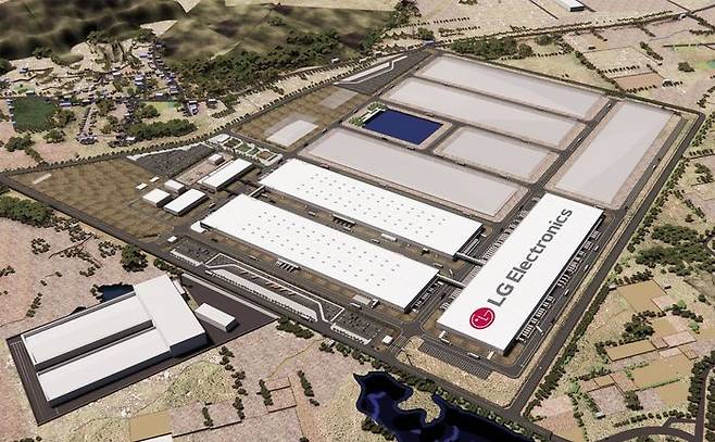 LG전자의 스리시티 공장 조감도.ⓒLG전자