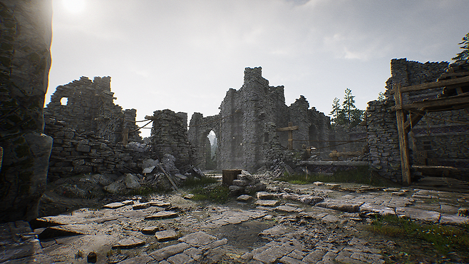 ▲ 고대의 신전을 기반으로 제작된 '북쪽 폐허'