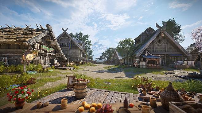 ▲ 마비노기 영웅전 IP의 상징이라고 할 수 있는 시작점, '콜헨 마을'