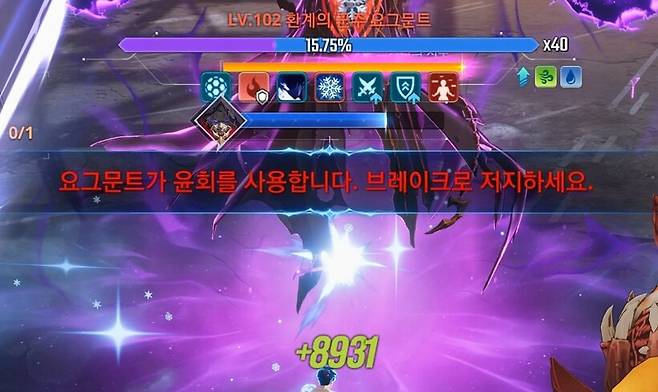▲ 윤회를 브레이크로 저지해야 하는데, 저지에 실패해도 크게 눈에 띄는 패턴은 없었다