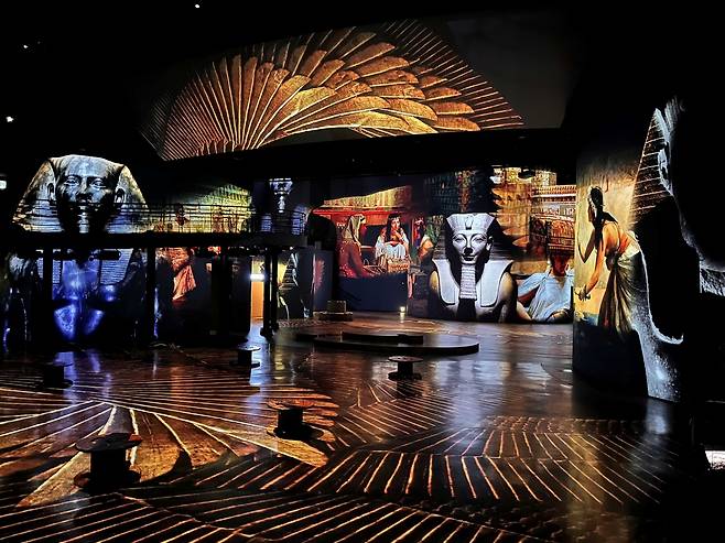 "Pharaoh's Egypt" exhibition at Theatres des Lumieres (Walkerhill Hotels & Resorts)