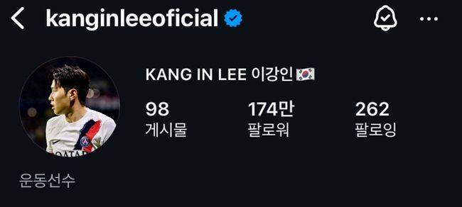 [사진] 이강인 개인 소셜 미디어