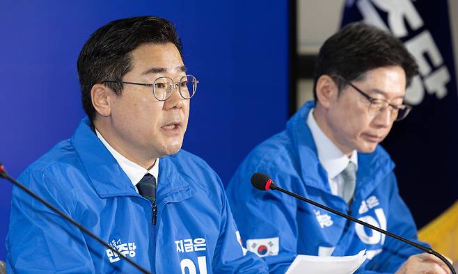 더불어민주당 박찬대 대표 직무대행. 뉴스1