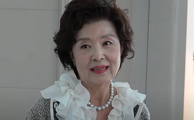 배우 윤미라. 유튜브 채널 '순풍 선우용여' 캡처.