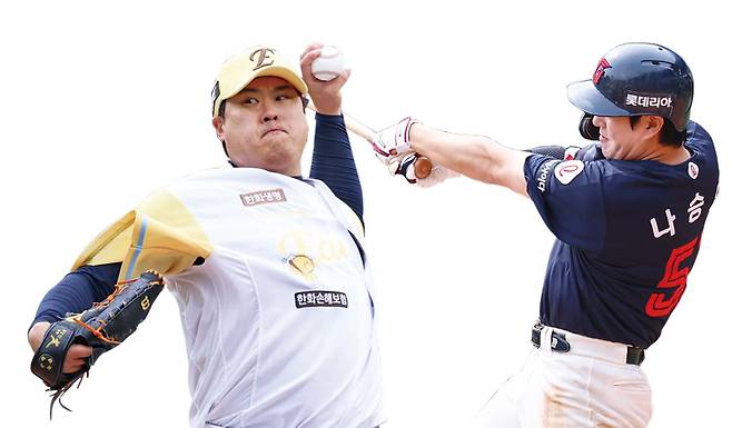 한화 이글스 류현진, 롯데 자이언츠 나승엽 ⓒ한화 이글스·뉴스1
