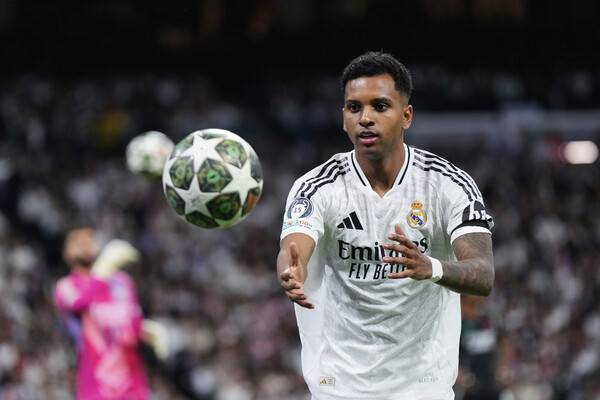 ▲ 레알 마드리드에서 비중이 급격하게 줄어든 호드리구가 이적을 고민하는 것으로 보인다. ⓒ연합뉴스/AP/EPA