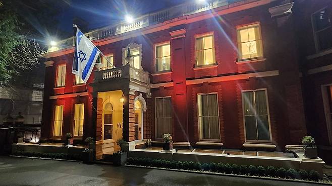 영국 런던 주재 이스라엘대사관 [이스라엘 외무부 제공. 재판매 및 DB 금지]