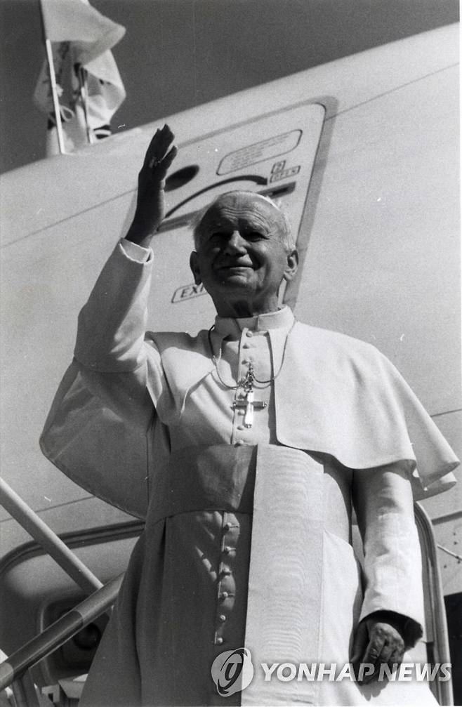 교황 요한 바오로 2세의 2번째 방한(1989년) [연합뉴스 자료사진]