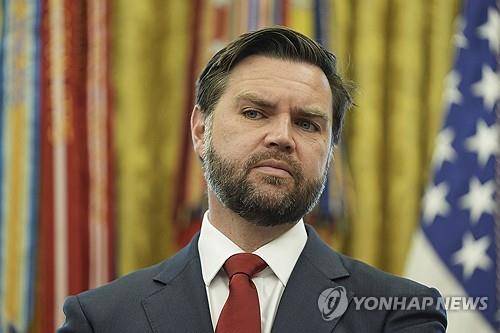 밴스 미 부통령 [워싱턴 AP=연합뉴스 재판매 및 DB금지]