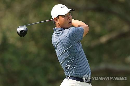 김주형의 티샷. [AFP/게티이미지=연합뉴스]