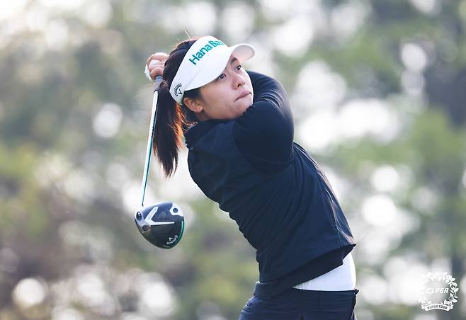 지유아이의 KLPGA 투어 대회 경기 모습.  [KLPGA 제공. 재판매 및 DB 금지]
