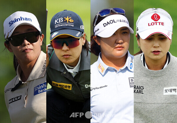 2025년 미국여자프로골프(LPGA) 투어 미즈호 아메리카스 오픈에 출전한 임진희, 전인지, 유해란, 최혜진 프로. 사진제공=ⓒAFPBBNews = News1