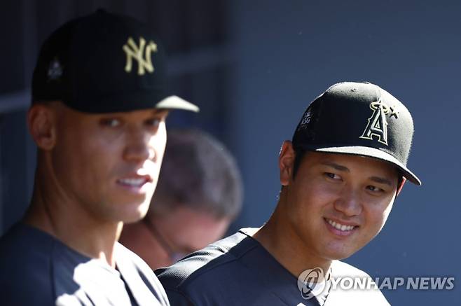 오타니(오른쪽)와 저지. AFP=연합뉴스