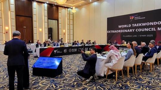 아랍에미리트에서 열린 WT 집행위원회 회의. 사진[연합뉴스]