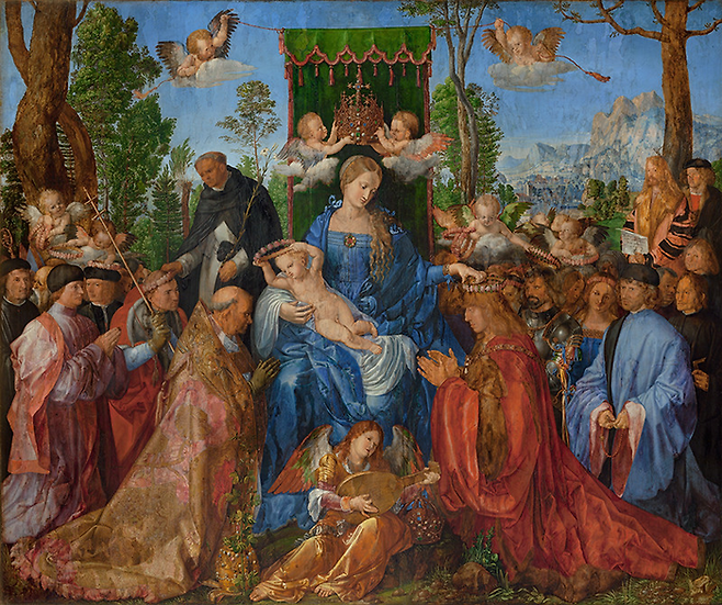 Albrecht Dürer [Feast of the Rose Garlands], 1506 ©National Gallery Prague