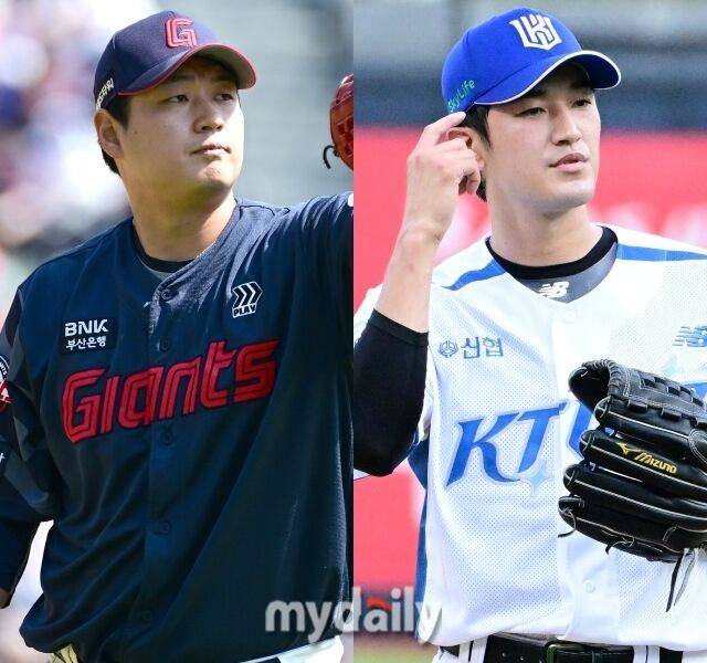 롯데 자이언츠 나균안, KT 위즈 고영표./마이데일리