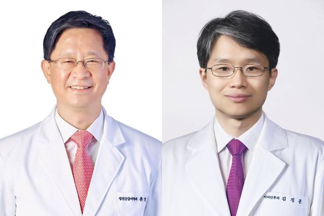분당서울대병원 윤인영(왼쪽) 정신건강의학과 교수, 김정훈 이비인후과 교수. 사진 제공=분당서울대병원