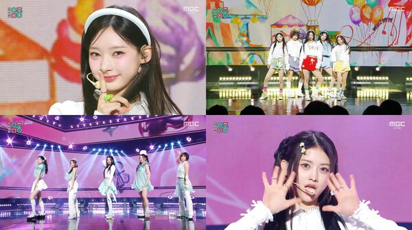 ▲ 10일 방송된 MBC '쇼! 음악중심'에 출연해 '사워패치'와 '네버 비 미' 무대를 선사한 힛지스. 방송화면 캡처