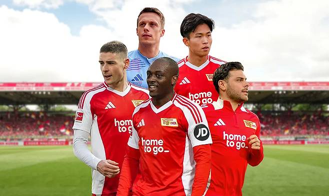 우니온 베를린의 올 시즌 계약 만료 명단. 윗줄 오른쪽의 정우영. /사진=우니온 베를린 공식 홈페이지 갈무리