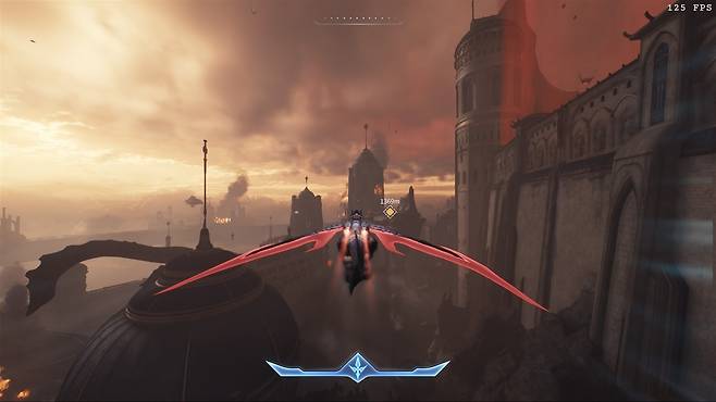 둠: 더 다크 에이지스의 비행 시스템 [게임 화면 캡처]