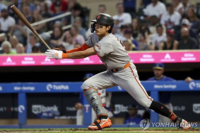 이정후의 미네소타전 타격 모습.  [AP=연합뉴스]