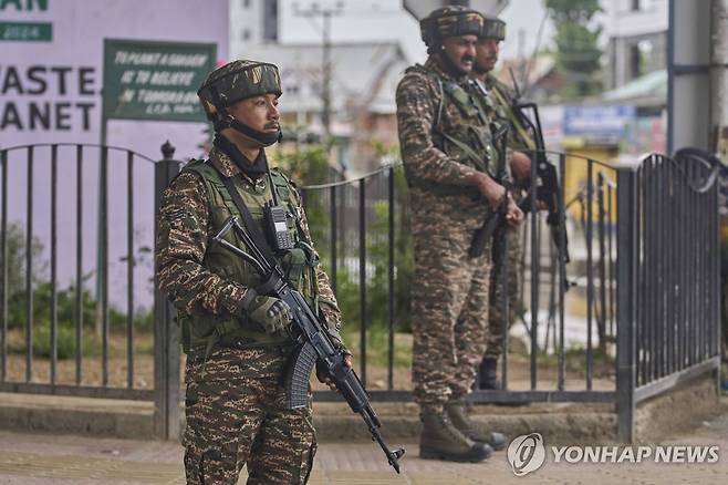 인도군  [AP 연합뉴스 자료사진. 재배포 및 판매 금지]