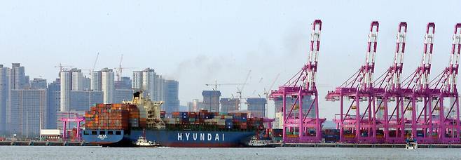 ▲ 인천신항 선광신컨테이너터미널 전경./인천일보DB