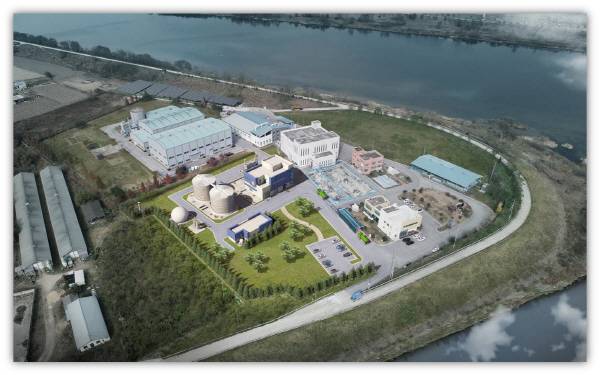 상주시 낙동면의 최종 바이오가스화시설 조감도.