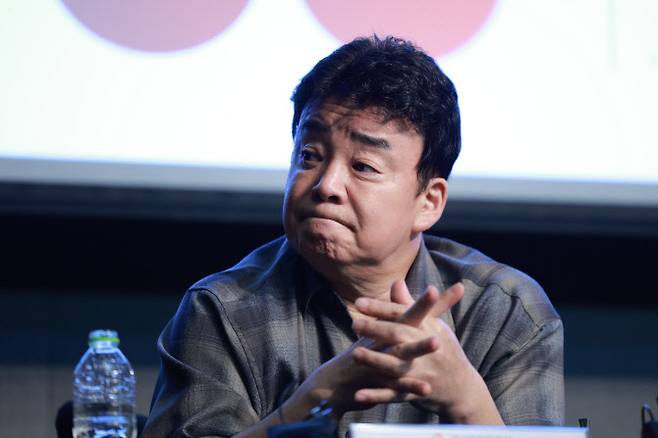 백종원 더본코리아 대표이사가 28일 오후 서울 영등포구 콘래드호텔에서 열린 더본코리아 기업설명회에 참석하고 있다. 2024.10.28 (사진=뉴스1)