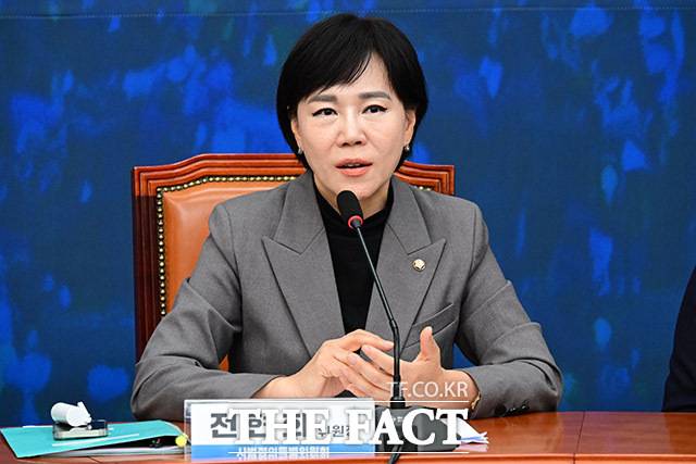 전현희 더불어민주당 공동선대위원장은 6.3 대통령 선거 공식 유세를 하루 앞둔 11일 "이번 대선은 이재명 후보에 대한 신변 보호가 최우선 과제"라고 강조했다. /남윤호 기자