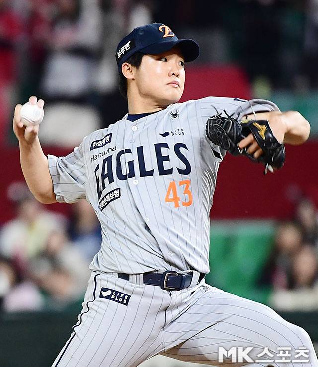 최근 연일 쾌투하고 있는 정우주. 사진=김영구 기자