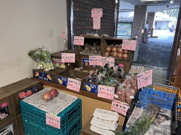 도쿄 인근의 한 골프장 클럽하우스에서 지역 농산물을 팔고 있다. 도쿄 명희진 기자