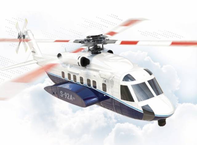 차기 대통령 전용헬기 후보 기종인 미 록히드마틴 시코르스키 ‘S-92A+’. 사진 제공=미 록히드마틴社