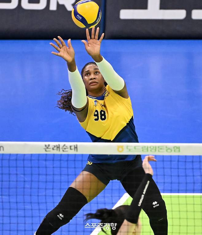 지난 시즌 현대건설에서 뛴 모마. KOVO 제공