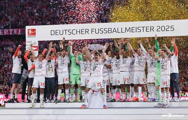 바이에른 뮌헨의 우승 세리머니. /AFPBBNews=뉴스1