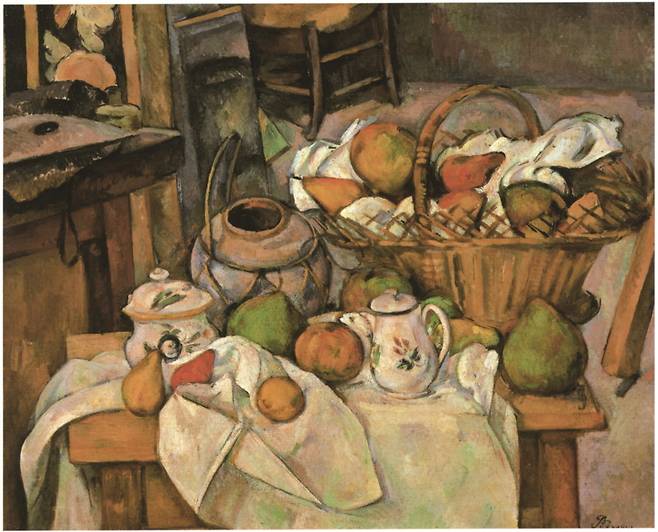 폴 세잔, 바구니가 있는 정물, 1880~1890년, 오르세 미술관, 파리, 프랑스. [그림 | 위키미디어]