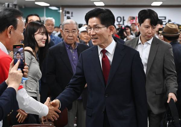 김문수 국민의힘 대선후보는 12일 국민의힘 대전시당에서 열린 충청권 선거대책위원회 출정식에 참석했다. 사진=김주형 기자kjh2667_@cctoday.co.kr