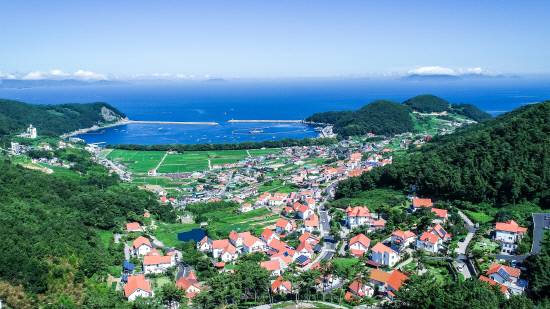 남해 독일마을 전경.