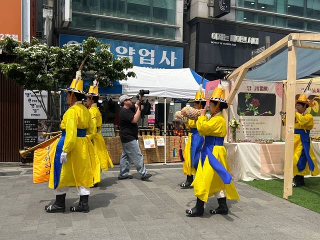 올해 대구약령시한방문화축제는 시민참여 고유제, 개막식 등으로 진행됐다. 백성애 인턴