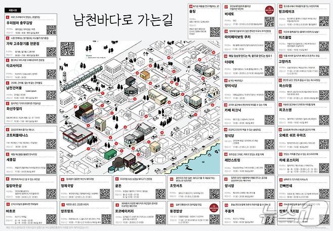 수영구 남천바다로 골목상권 지도.(부산시청 제공. 재판매 및 DB 금지)