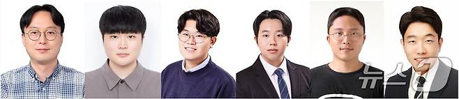 GIST 김승준 교수, GIST 김보천 석사과정생, 워싱턴대학 황석현 박사과정생, GIST 강성준·김광빈·여도현 박사과정생(왼쪽부터)(지스트 제공, 재판매 및 DB 금지)