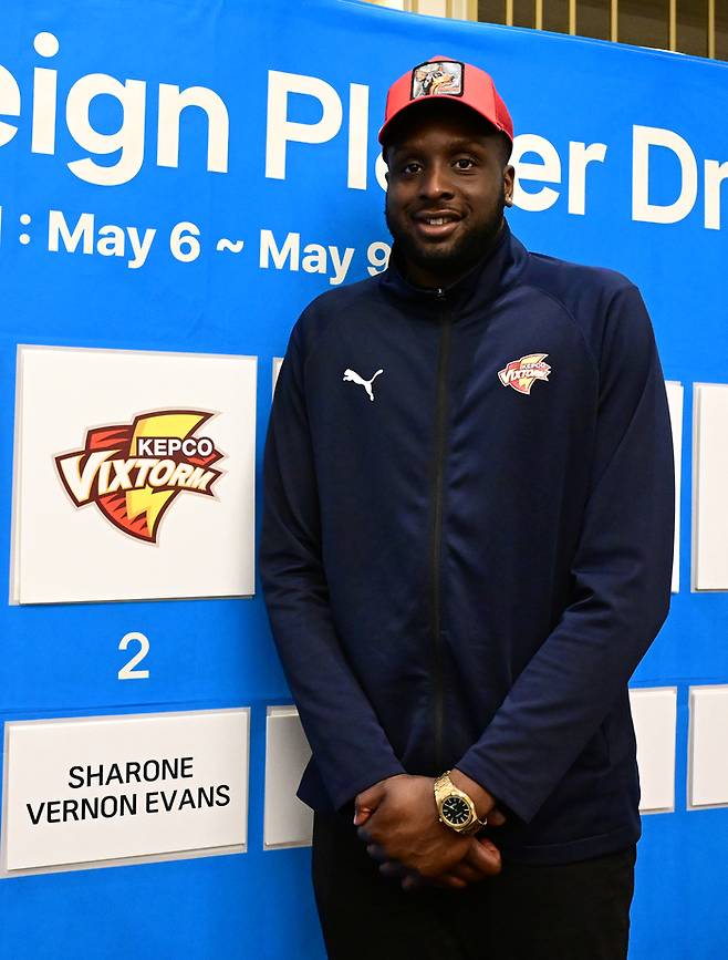 한국전력 지명을 받은 쉐론 베논 에반스. 제공 | 한국배구연맹