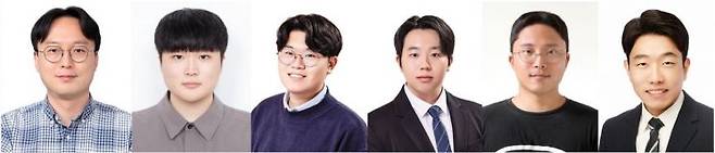 (왼쪽부터) GIST 김승준 교수, GIST 김보천 석사과정생, University of Washington 황석현 박사과정생, GIST 강성준·김광빈·여도현 박사과정생.